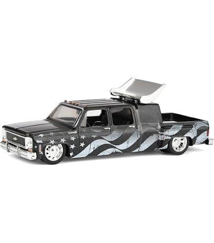 M2 1973 Chevy Custom Deluxe 10 Pickup White Met w/Graphics Dia De